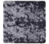vidaXL Tapis Shaggy à Poils Longs Gris foncé 120x120 cm Polyester, Tapis, Tapis de Chambre, Tapis Moderne, Tapis de Salon, Tapis Moelleux, Tapis carré