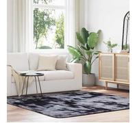 vidaXL Tapis Shaggy à poils longs gris foncé 200x200 cm polyester, tapis, tapis de chambre, tapis moderne, tapis de salon, 4102880