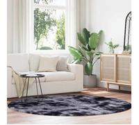 Tapis shaggy à poils longs crème 120x120 cm polyester tapis vidaXL