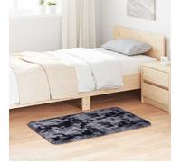 vidaXL Tapis Shaggy à poils longs gris foncé 60x100 cm polyester, tapis, tapis de chambre, tapis moderne, tapis de salon, 4102808