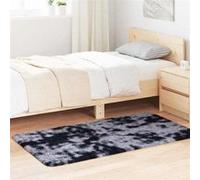 Tapis shaggy à poils longs crème 120x120 cm polyester tapis vidaXL