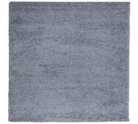 vidaXL Tapis Shaggy à Poils Longs, Moquette de Sol, Tapis de Zone, Carpette de Salon Salle de Séjour Intérieur, Moderne, Bleu 160x160 cm