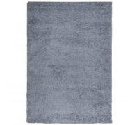 vidaXL Tapis Shaggy à Poils Longs, Moquette de Sol, Tapis de Zone, Carpette de Salon Salle de Séjour Intérieur, Moderne, Bleu 120x170 cm