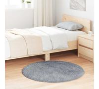 Vidaxl Tapis Shaggy À Poils Longs Navarra Gris Argenté 100x100 Cm