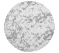 vidaXL Tapis Shaggy à Poils Longs NAVARRA Gris argenté 120x120 cm