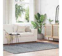 Tapis shaggy à poils longs crème 120x120 cm polyester tapis vidaXL