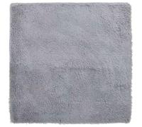 vidaXL Tapis Shaggy Navarra – Carré, Poils longs, Polyester, 160x160 cm, Gris clair