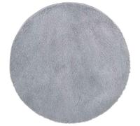 vidaXL Tapis Shaggy moelleux à poils longs Gris clair 240x240 cm Polyester