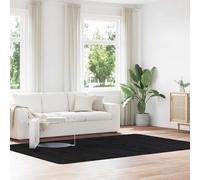 Vidaxl Tapis Shaggy À Poils Longs Navarra Noir 200x290 Cm Polyester