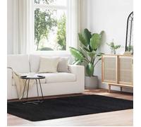 vidaXL Tapis shaggy à poils longs noir 160x230 cm polyester, tapis, tapis de chambre, tapis moderne, tapis de salon, tapis 4102838