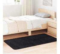Vidaxl Tapis Shaggy À Poils Longs Navarra Noir 80x150 Cm Polyester