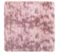 vidaXL Tapis Shaggy à Poils Longs Rose poudré 160x160 cm Polyester, Tapis, Tapis de Chambre, Tapis Moderne, Tapis de Salon, Tapis Moelleux