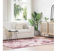 Tapis shaggy à poils longs crème 120x120 cm polyester tapis vidaXL