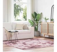 Tapis Shaggy à poils longs rose poudré 200x200 cm polyester, tapis, tapis de chambre, tapis moderne, tapis de salon, 4102881
