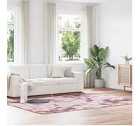 vidaXL Tapis Shaggy à poils longs rose poudré 200x290 cm polyester, tapis, tapis de chambre, tapis moderne, tapis de salon, 4102849