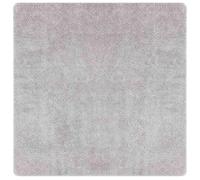 vidaXL Tapis Shaggy Anti-dérapant Gris 120 x 120 cm PP, Salon, Tapis Doux Moderne, Accent Douillet Résistant, Tapis Anti-Dêrappant Lavable en Machine