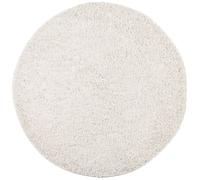 vidaXL Tapis Shaggy à Poils Longs, Moquette de Sol, Tapis de Zone, Carpette de Salon Salle de Séjour Intérieur, Moderne, Crème Ø 120 cm
