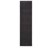 Vidaxl Tapis Sisal Naturel 80x300 Cm Noir