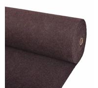 vidaXL Tapis Strié pour Exposition Moquette Carpette Mariage Fête Spectacle Anniversaire Festival Durable Réutilisable 1,2x20 m Marron