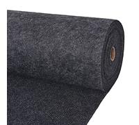 vidaXL Tapis Strié pour Exposition Moquette Carpette Mariage Fête Spectacle Anniversaire Festival Durable Réutilisable 1,2x15 m Anthracite