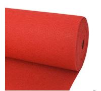 vidaXL Tapis Uni Rouge 1,2 x 12 m Polyester 331344