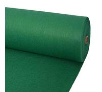 vidaXL Tapis uni vert 1,2 x 12 m polyester élégant rectangulaire moderne enroulable tapis d'extérieur intérieur extérieur texture nervurée décor fonctionnel