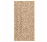 vidaXL Tapis ZIZUR 100x200 cm aspect de jute intérieur et extérieur Beige