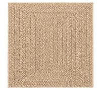 vidaXL Tapis ZIZUR 200x200 cm aspect de jute intérieur et extérieur, tapis d'extérieur, tapis de sol, tapis d'intérieur, 4006155