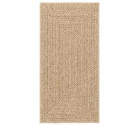 vidaXL Tapis ZIZUR 60x110 cm Aspect de Jute intérieur et extérieur, Tapis d'extérieur, Tapis de Sol, Tapis d'intérieur, Tapis de Porte, Moquette