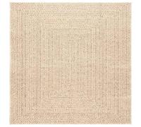 vidaXL Tapis Zizur Beige 120x120 cm aspect de jute intérieur/extérieur