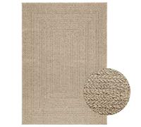 vidaXL Tapis ZIZUR Beige 120x170 cm Aspect de Jute intérieur extérieur, Tapis d'extérieur, Tapis de Sol, Tapis d'intérieur, Tapis de Porte, Moquette