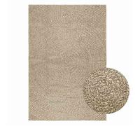 vidaXL Tapis ZIZUR beige 120x170 cm aspect de jute intérieur extérieur, tapis d'extérieur, tapis de sol, tapis d'intérieur, 4010407