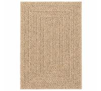 vidaXL Tapis ZIZUR Beige 120x170 cm Aspect de Jute intérieur extérieur, Tapis d'extérieur, Tapis de Sol, Tapis d'intérieur, Tapis de Porte, Moquette