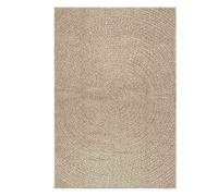 Tapis ZIZUR beige 120x170 cm aspect de jute intérieur extérieur, tapis d'extérieur, tapis de sol, tapis d'intérieur, 4010407