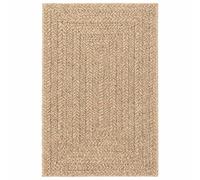 vidaXL Tapis ZIZUR Beige 140x200 cm Aspect de Jute intérieur extérieur, Tapis d'extérieur, Tapis de Sol, Tapis d'intérieur, Tapis de Porte, Moquette