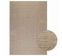 vidaXL Tapis ZIZUR Beige 160x230 cm Aspect de Jute intérieur extérieur, Tapis d'extérieur, Tapis de Sol, Tapis d'intérieur, Tapis de Porte, Moquette