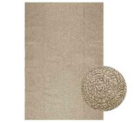 Vidaxl Tapis Zizur Beige 160x230 Cm Aspect De Jute Intérieur Extérieur