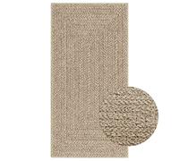Vidaxl Tapis Zizur Beige 60x110 Cm Aspect De Jute Intérieur Extérieur