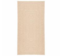 vidaXL Tapis ZIZUR Beige 80x150 cm aspect de jute intérieur/extérieur