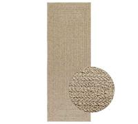 vidaXL Tapis ZIZUR Beige 80x200 cm Aspect de Jute intérieur extérieur, Tapis d'extérieur, Tapis de Sol, Tapis d'intérieur, Tapis de Porte, Moquette