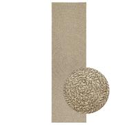 Vidaxl Tapis Zizur Beige 80x250 Cm Aspect De Jute Intérieur Extérieur