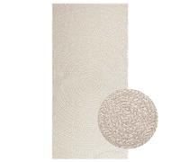Vidaxl Tapis Zizur Crème 100x200 Cm Aspect De Jute Intérieur Extérieur