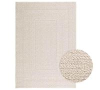 vidaXL Tapis ZIZUR crème 120x170 cm Aspect de Jute intérieur extérieur