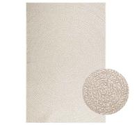 Vidaxl Tapis Zizur Crème 140x200 Cm Aspect De Jute Intérieur Extérieur