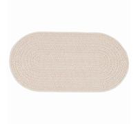 vidaXL Tapis ZIZUR Crème 150 x 80 cm Polypropylène, Tapis Ovale Moderne pour extérieur, résistant aux UV, Parfait pour Votre Jardin, terrasse et Salon
