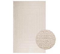 Vidaxl Tapis Zizur Crème 160x230 Cm Aspect De Jute Intérieur Extérieur