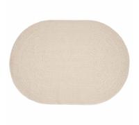 vidaXL Tapis ZIZUR Crème 170 x 120 cm Polypropylène, Tapis Ovale Moderne pour extérieur, résistant aux UV, Parfait pour Votre Jardin, terrasse et Salon