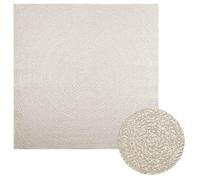 vidaXL Tapis ZIZUR crème 200x200 cm Aspect de Jute intérieur extérieur, Tapis d'extérieur, Tapis de Sol, Tapis d'intérieur, Tapis de Porte, Moquette