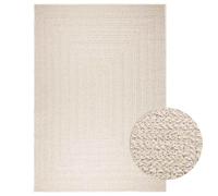 vidaXL Tapis ZIZUR crème 200x290 cm Aspect de Jute intérieur extérieur, Tapis d'extérieur, Tapis de Sol, Tapis d'intérieur, Tapis de Porte, Moquette