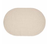 vidaXL Tapis ZIZUR Crème 230 x 160 cm Polypropylène, Tapis Ovale Moderne pour extérieur, résistant aux UV, Parfait pour Votre Jardin, terrasse et Salon